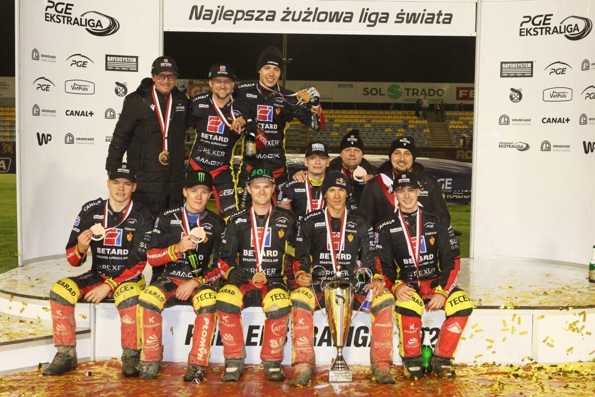 Grudziądzki dreszczowiec. BETARD SPARTA z brązowym medalem PGE Ekstraligi