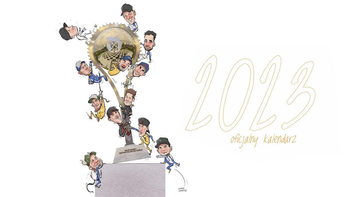Wyjątkowy Kalendarz PGE Ekstraligi 2023 z karykaturami zawodników